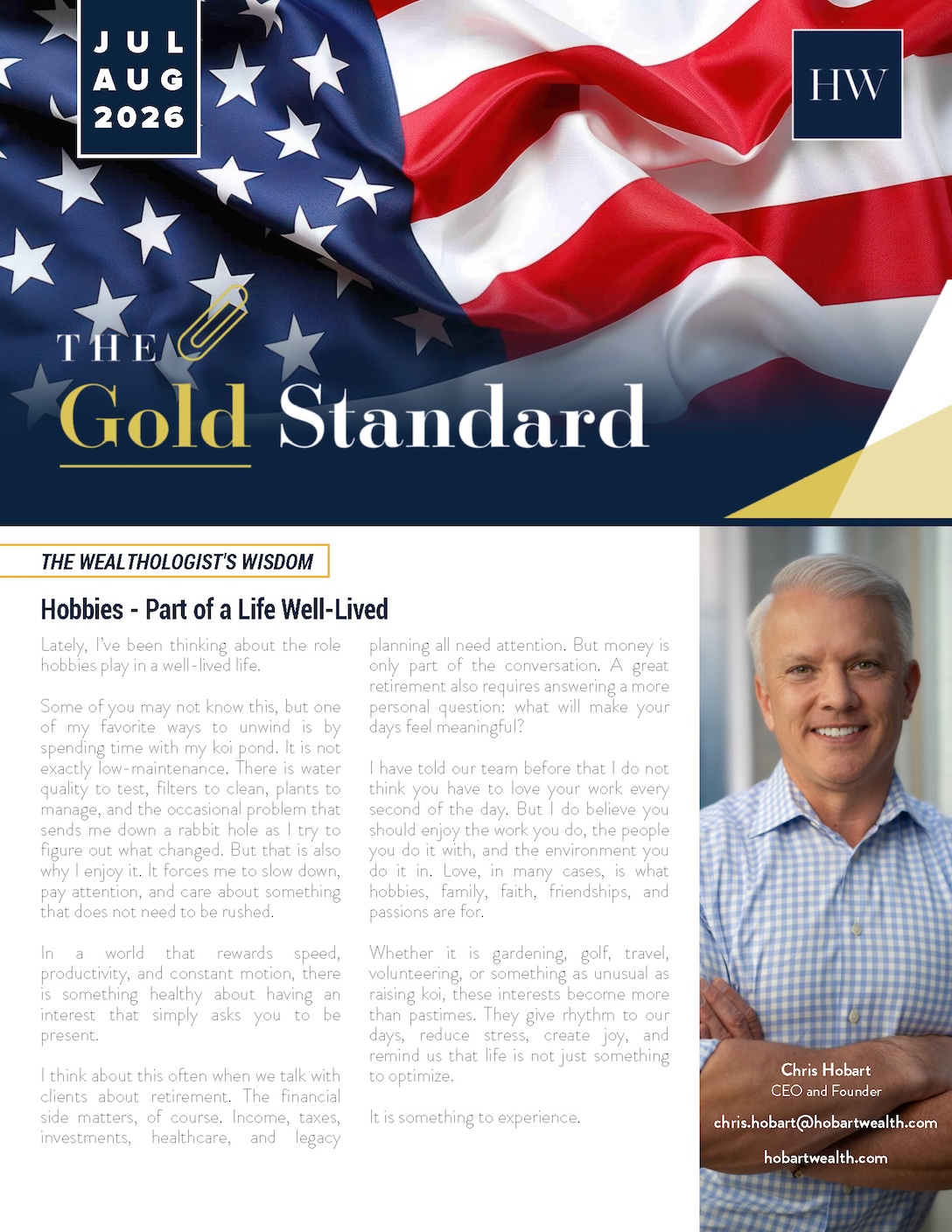 July – August Newsletter 2026